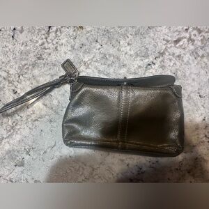 Coach Metallic Wristlet Clutch